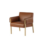 1. "Forest Club Chair - Saddle: Luxurious leather armchair with a rustic touch"