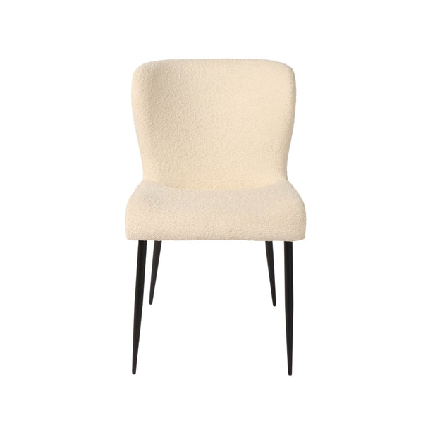 2. "Modern Trevi Dining Chair with sleek chrome legs and comfortable backrest"