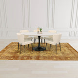 6. "Trevi Dining Chair featuring a mid-century inspired silhouette and plush cushioning"