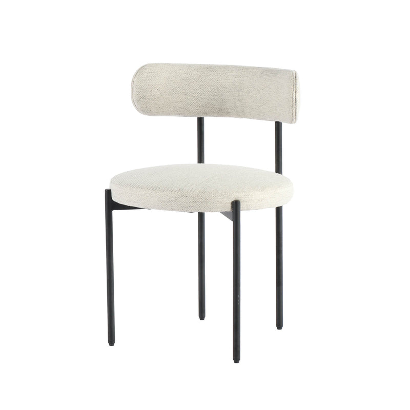 1. "Cleo Dining Chair - Macadamia Travertine: Elegant and comfortable seating option for your dining room"