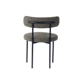 4. Elegant Cleo Dining Chair - Brown Boucle for a sophisticated dining experience