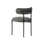 5. Luxurious Cleo Dining Chair - Brown Boucle with high-quality upholstery