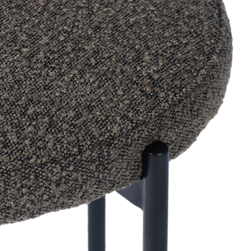 6. Versatile Cleo Dining Chair - Brown Boucle suitable for various dining room styles