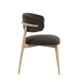 6. "Slate Charcoal Milo Dining Chair: Elevate your dining area with this trendy and functional seating choice"