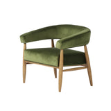1. "Zora Club Chair in elegant velvet upholstery"