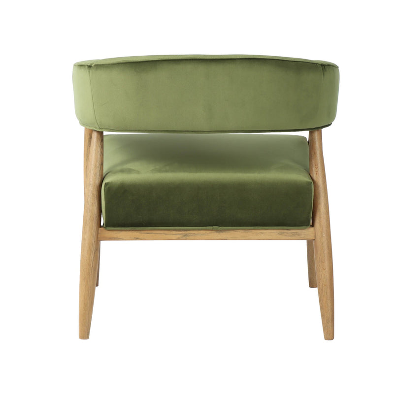4. "Durable Zora Club Chair with solid wood frame"