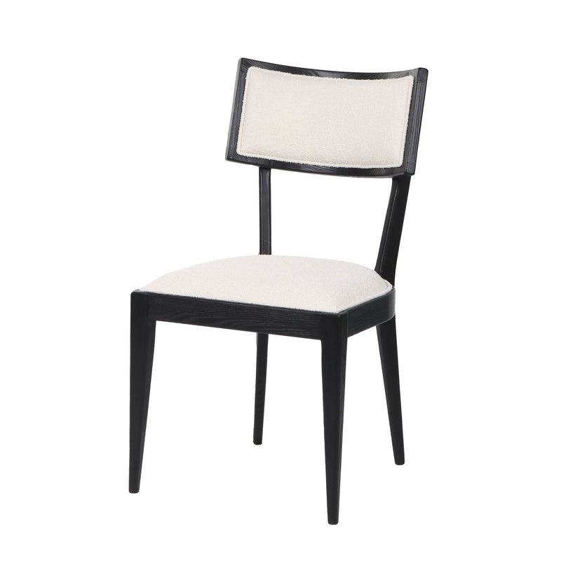 1. "August Dining Chair in elegant black finish"