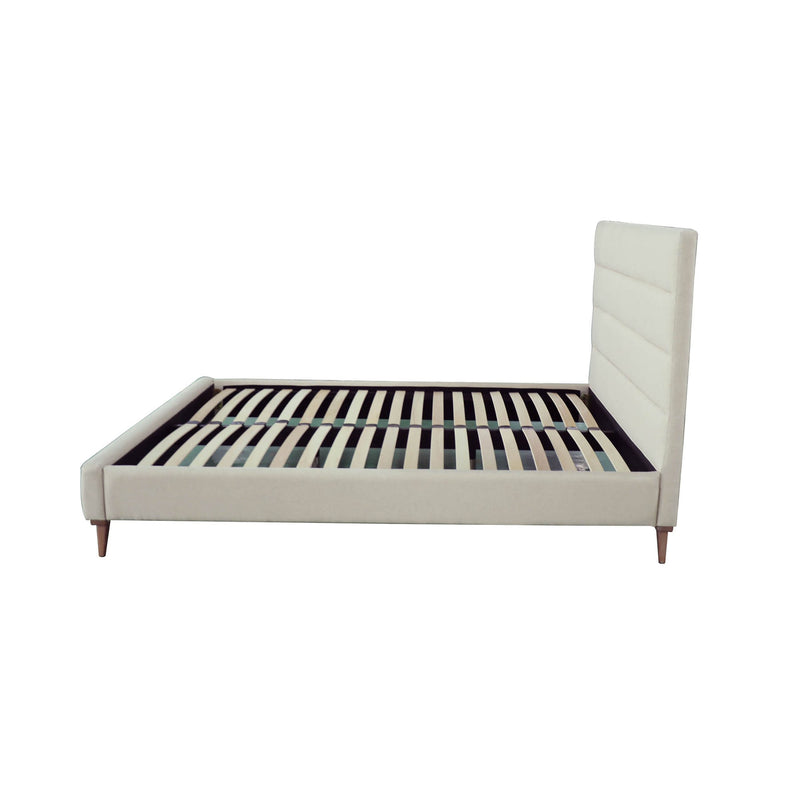 3. "Livorno Queen Bed - Sleek design with a supportive mattress for a restful sleep"