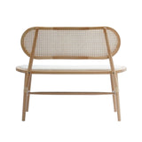 4. "Dawson Small Bench - Natural: Handcrafted with quality materials for durability"