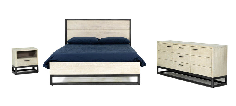 12. "Starlight Queen Bed - Enhance Your Bedroom with Timeless Elegance"
