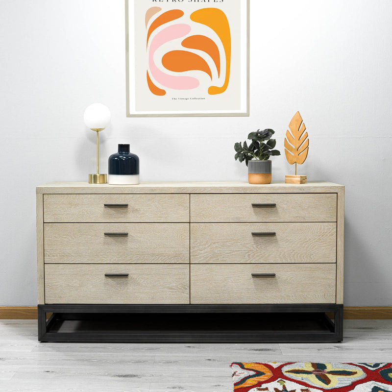11. "Functional and stylish Starlight 6 Drawer Dresser for any decor"