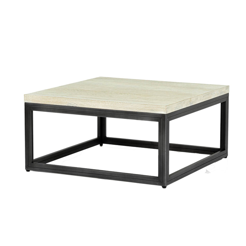 1. "Starlight Square Coffee Table with sleek glass top and chrome accents"
