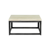 2. "Modern Starlight Square Coffee Table featuring a unique geometric design"