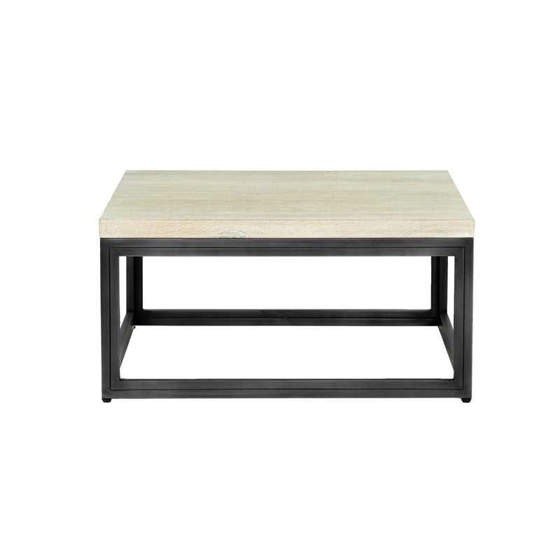 2. "Modern Starlight Square Coffee Table featuring a unique geometric design"