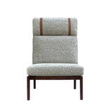2. "Medium-sized Studio Accent Chair with sleek lines and elegant upholstery"