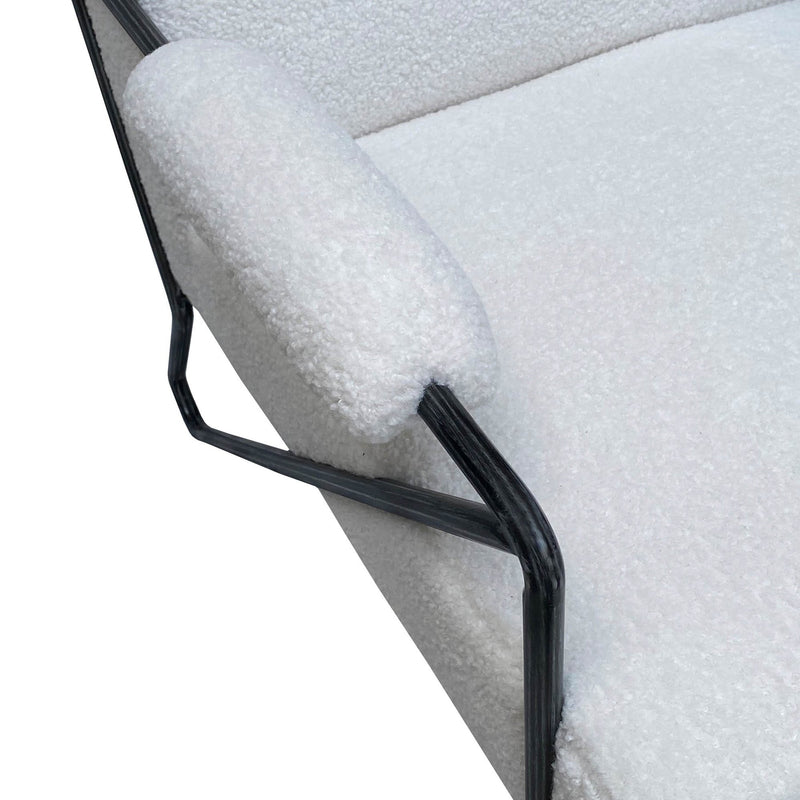 7. Elegant Mode Club Chair with curved armrests