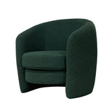 1. "Dune Club Chair - Forest Green in a modern living room"