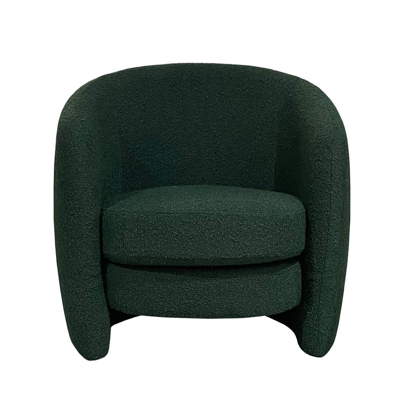 2. "Comfortable Dune Club Chair - Forest Green for relaxation"