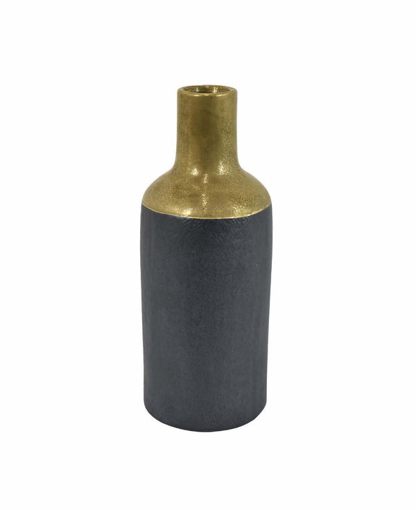 Ceramic Vase - Gold/Black
