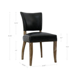 5. Contemporary Luther Dining Chair - Black perfect for any dining space