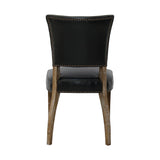 4. Luther Dining Chair - Black with sturdy construction and durable materials