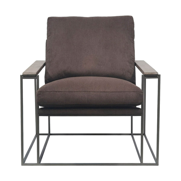 2. "Comfortable Logan Club Chair with tufted backrest"