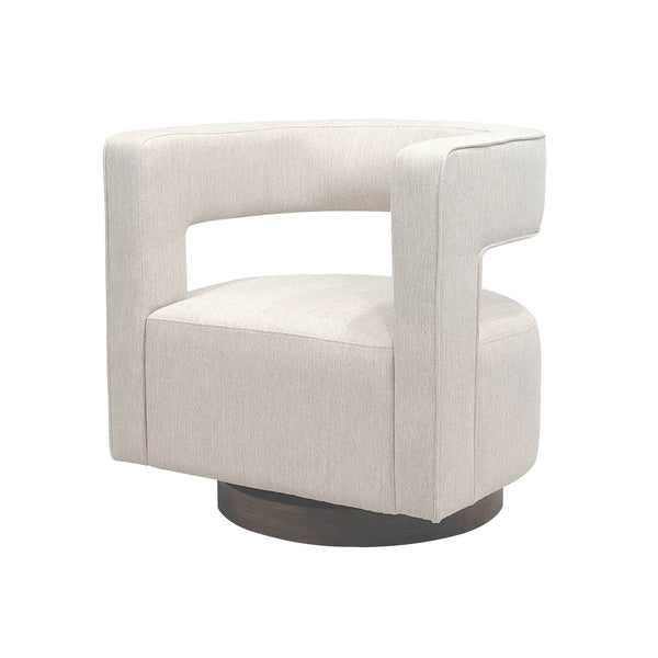 1. "Romer Club Chair in elegant charcoal gray fabric"