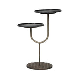 1. "Portia Side Table With Black Marble - Elegant and functional furniture piece"