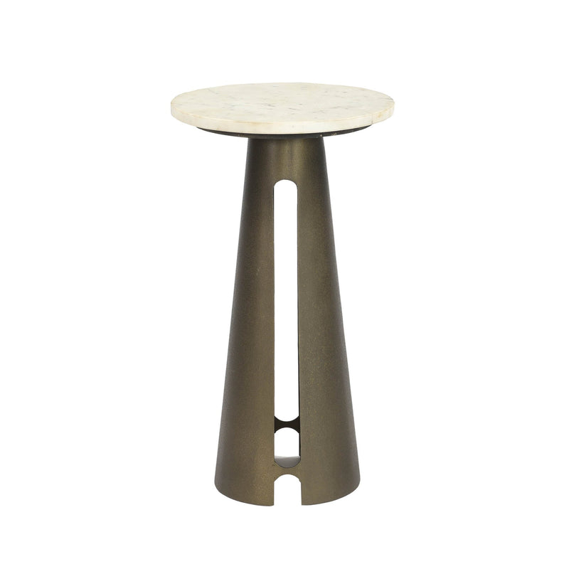 1. "Elegant Jericho Martini Table with Glass Top and Metal Base"
