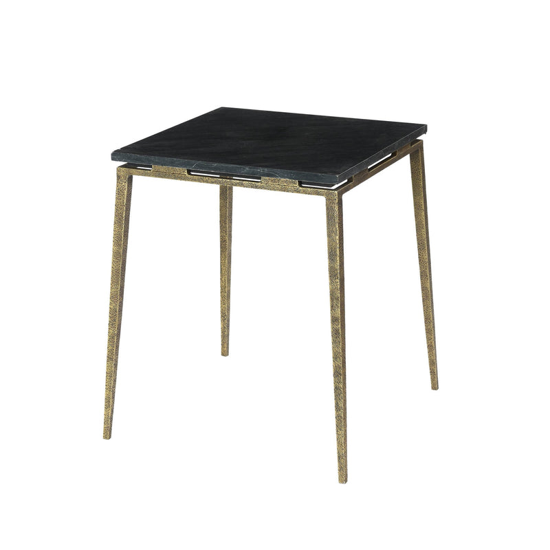 1. "Eclipse Side Table with sleek black finish and modern design"
