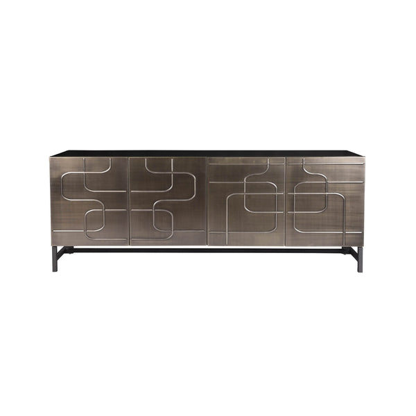 2. "Contemporary Matrix Sideboard with sleek design and adjustable shelves"
