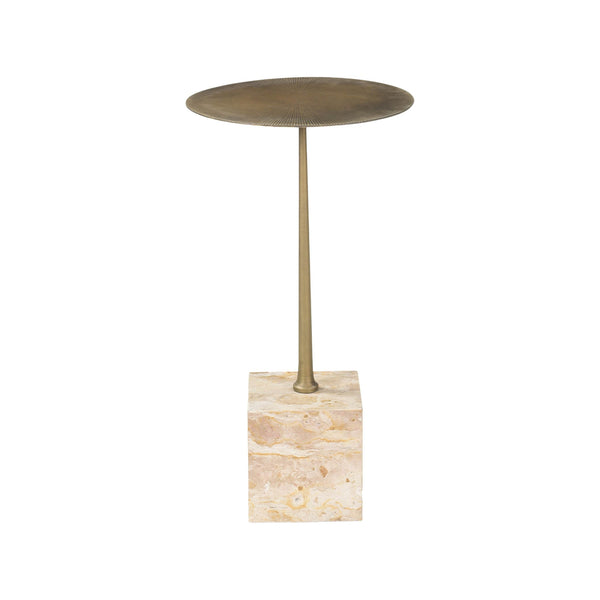2. "Elegant Leo Martini Table - Beige for modern living spaces"
