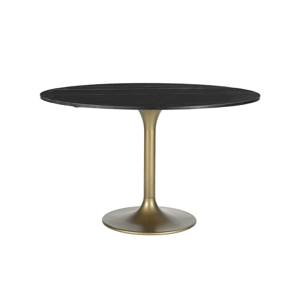 2. "Italian Black Marble Pandora Dining Table - perfect centerpiece for luxurious dining spaces"