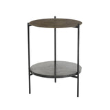 1. "Halley Side Table - Sleek and modern design with a spacious storage drawer"