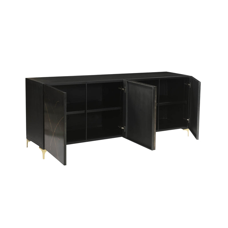 3. "Stylish Kiara Sideboard with adjustable shelves and spacious compartments"