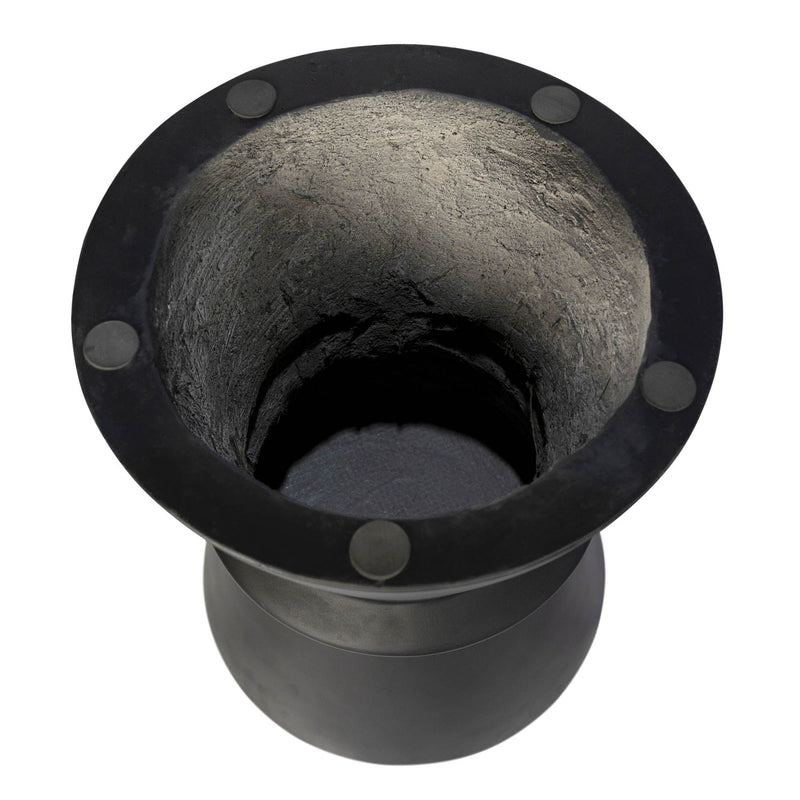 4. "Black Concrete Side Table with Hourglass Design, perfect for contemporary interiors"