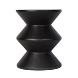 2. "Modern Concrete Inverted Side Table - Black for contemporary interiors"