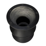 5. "Minimalist Concrete Inverted Side Table - Black for a clean and organized look"