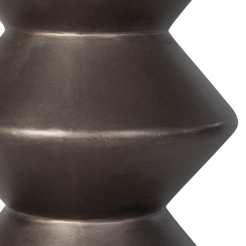 7. "Functional Concrete Inverted Side Table - Bronze for practical use and style"