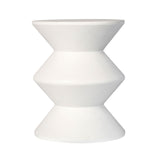 2. "Modern Concrete Inverted Side Table - White for contemporary interiors"