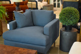 4. "Dark Grey concrete side table with handle, adds a contemporary touch to any space"