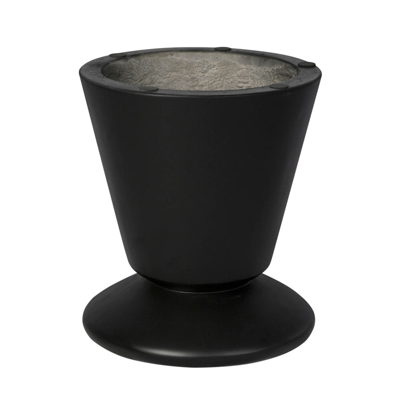 4. "Sturdy black concrete mineral side table - perfect for contemporary interiors"