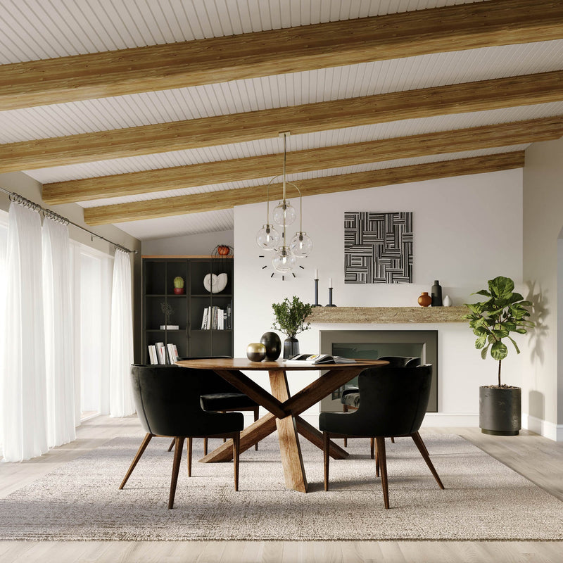 2. "Elegant Round 3 Legged Dining Table for Modern Interiors"