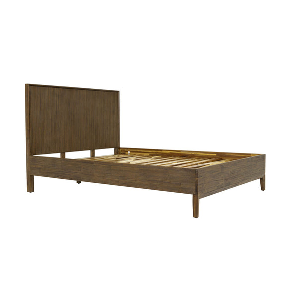 1. "West King Bed with upholstered headboard and footboard"