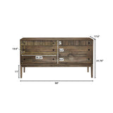12. "Easy-to-assemble West Dresser 6 Drawers - Hassle-free setup for your convenience"