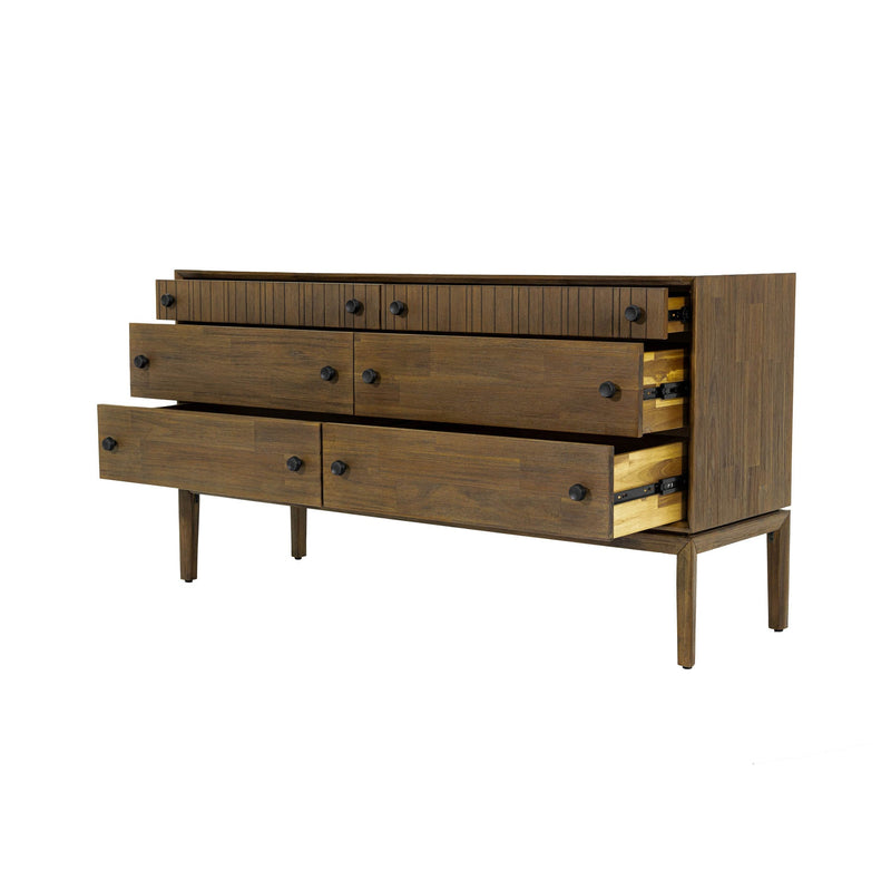 3. "Sturdy West Dresser 6 Drawers - Durable construction for long-lasting use"