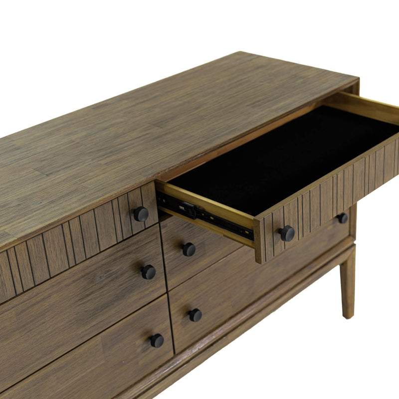 10. "Minimalistic West Dresser 6 Drawers - Clean lines and simple design for a modern look"