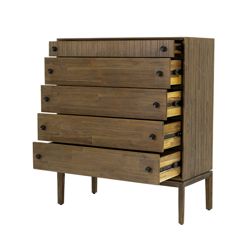3. "12-Drawer West Chest - Ample Storage Space for Clothes, Accessories, and More"