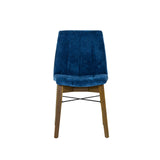 2. "Modern West Dining Chair with comfortable cushioning"