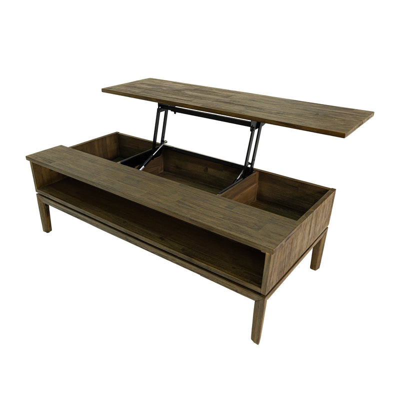 8. "Space-Saving West Coffee Table with Lift Top - Maximize Your Living Area"